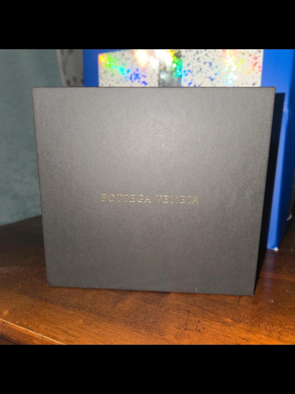 Bottega Veneta Black Gift Box with Gold Logo
